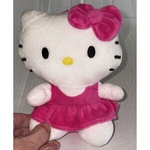 Hello Kitty By Sanrio Hello Kitty Dress Clip-On Plush NWT Car Clip Backpack Pink
